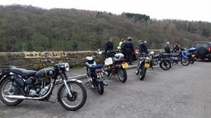 Twelve machines eventually gathered at the start.