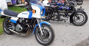 1979 Suzuki GS 1000 and 1922 Martinsyde. 57 years between them and both VMCC eligible.