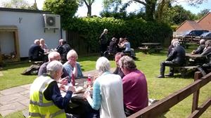 Lunch at the Wagon and Horses, Bleasby.